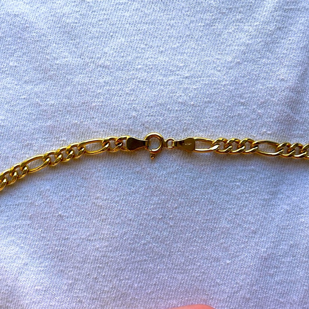 Gold tone metal chain necklaces - Picture 5 of 7